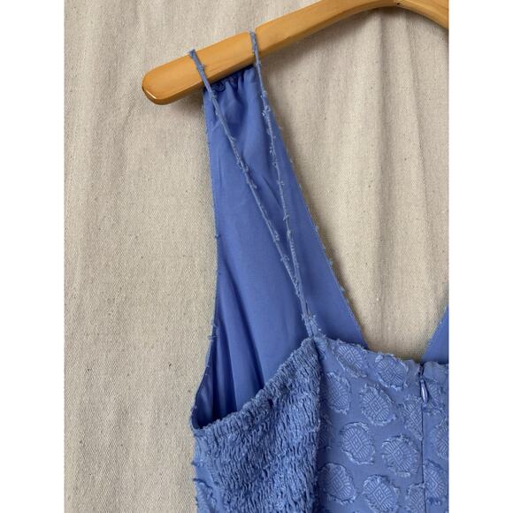 Current Air Anthropologie Womens Baby Doll Fairy Peasant Dress Size S Periwinkle - Picture 8 of 9